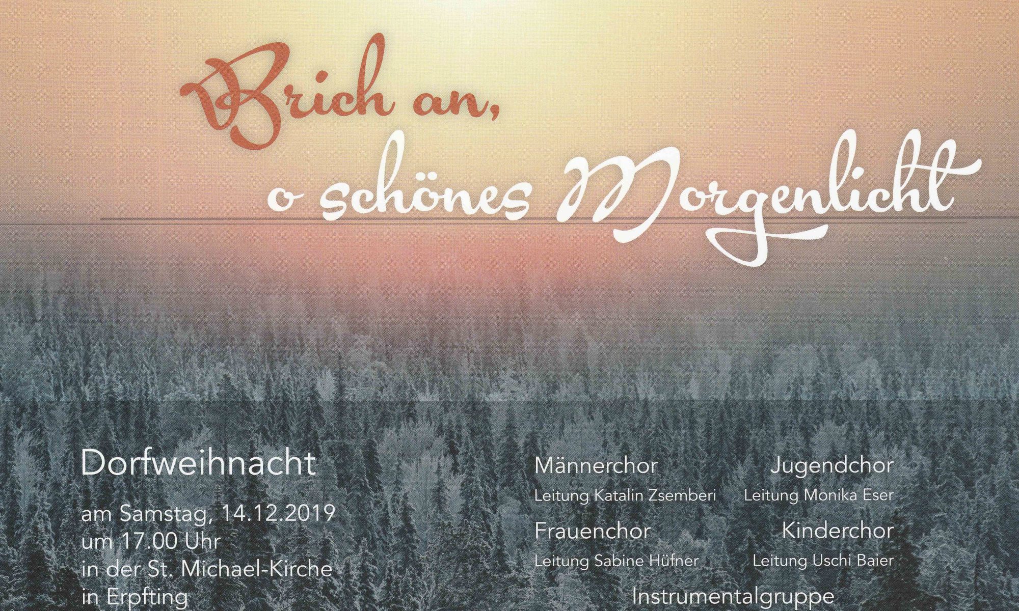 Brich an, o schönes Morgenlicht